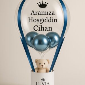 Balonlu Peluş Ayıcıklı Kutu